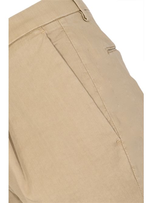 Pantalone Frederick in misto lino e cotone con pinces Beige MICHELE CARBONE | FREDERICK 2951BEIGE